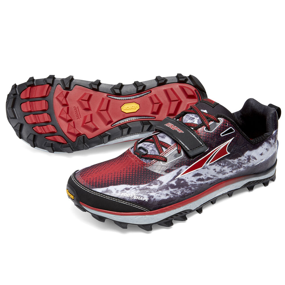 Vibram Sole Altra King MT Bayan Koşu Ayakkabısı Siyah/Kırmızı,PX2314059